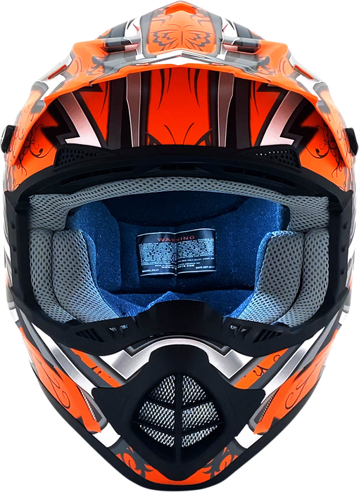 AFX FX-17Y Helmet - Butterfly - Matte Orange - Small 0111-1381