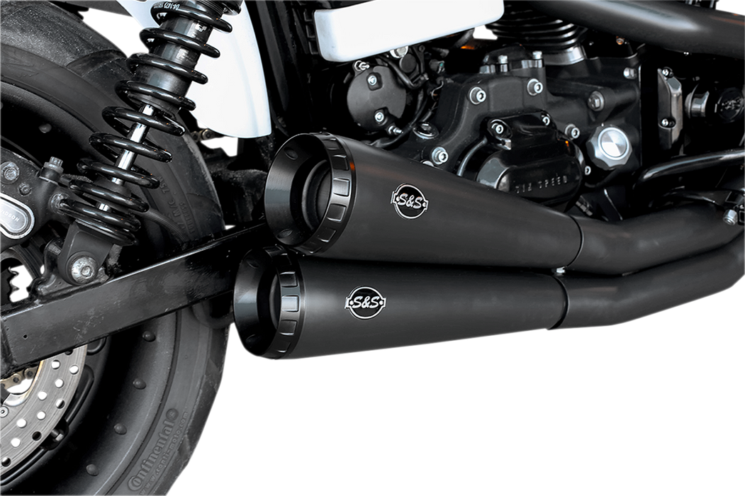 S&S CYCLE 2:2 Exhaust - Black 550-0742