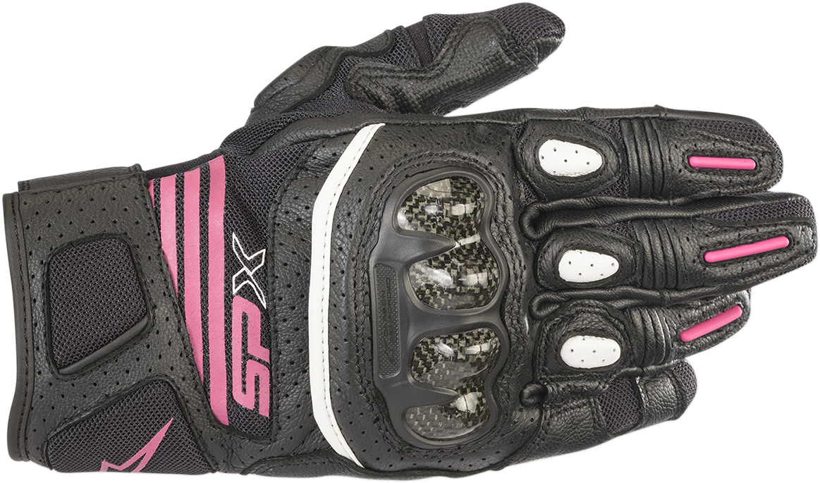 ALPINESTARS Women Stella SPX AC V2 Gloves - Black/Fuchsia - XL 3517319-1039-XL