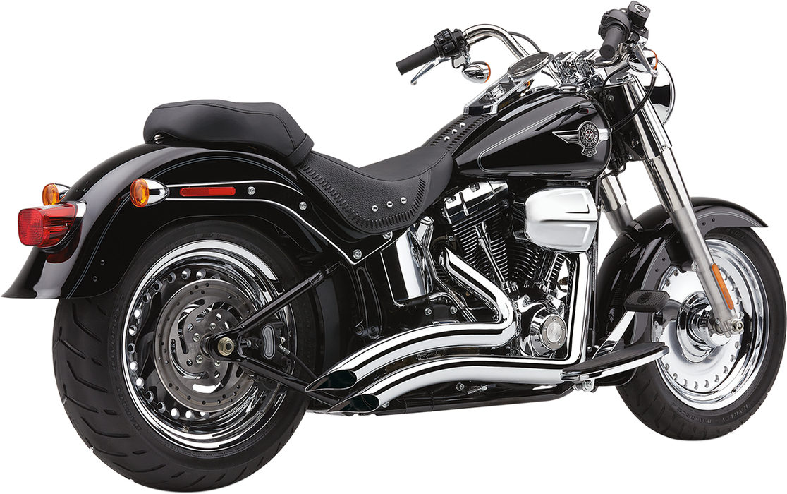 COBRA Speedster Swept Short Exhaust - Chrome - '12-'17 Softail 6225