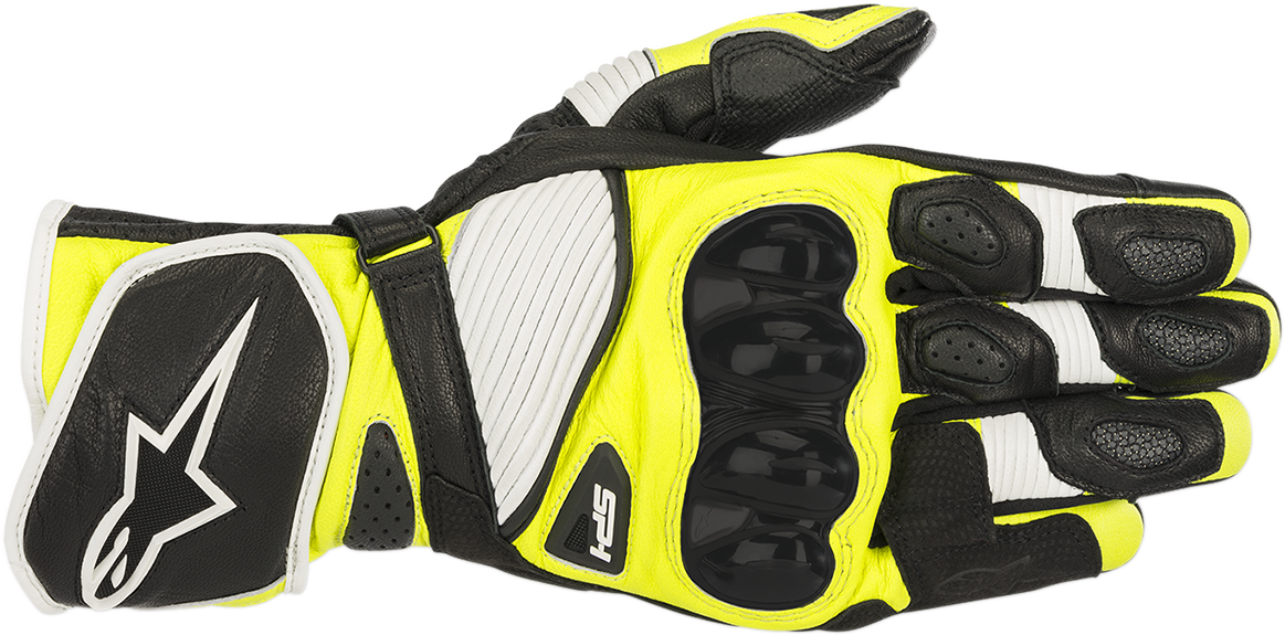 ALPINESTARS SP-1 V2 Gloves - Black/White/Fluo Yellow - 2XL 3558119-125-XXL