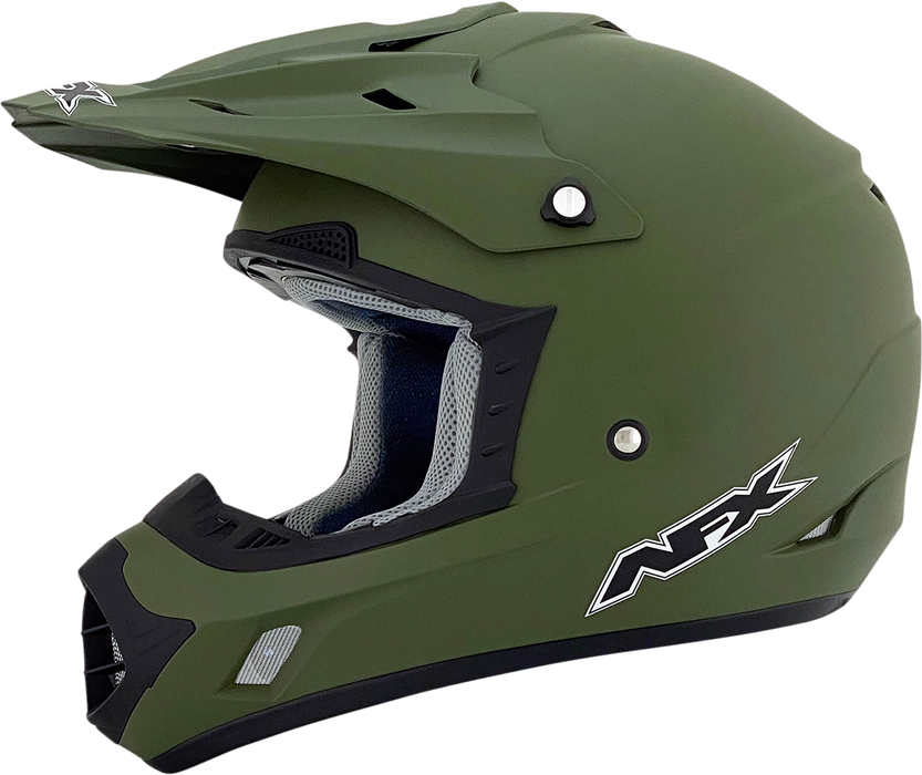 AFX FX-17 Motorcycle Helmet - Flat Olive Drab - 2XL 0110-4451