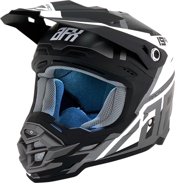 AFX FX-19R Motorcycle Helmet - Racing - Frost Gray - XL 0110-7076