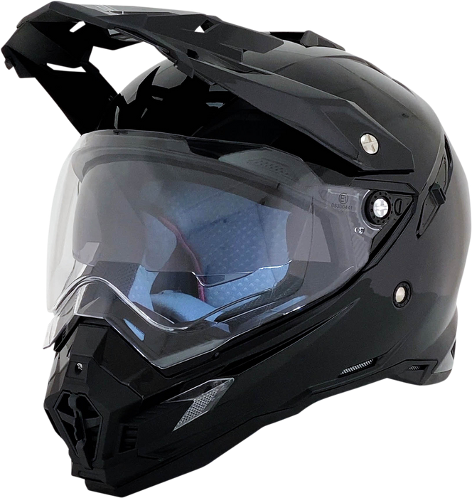 AFX FX-41DS Motorcycle Helmet - Gloss Black - XS 0110-3742