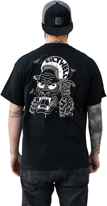 BILTWELL Go Ape T-Shirt - Black - Small 8101-051-002