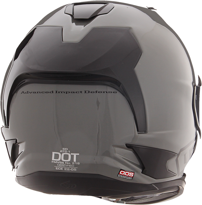 6D ATS-1R Motorcycle Helmet - Gloss Gray - Small 30-0975