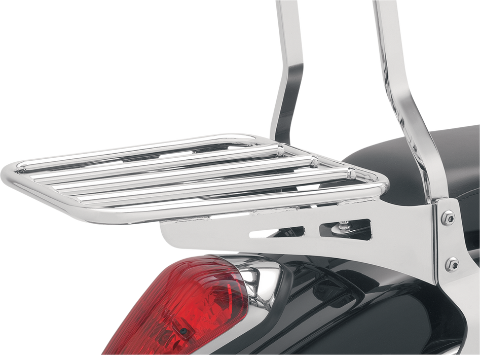 COBRA Sissy Bar Luggage Rack - Chrome - Tubular 602-3501