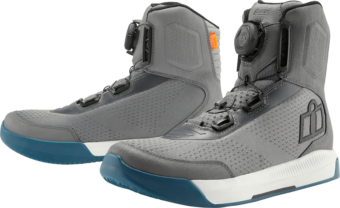 ICON Overlord™ Vented CE Boots - Gray - Size 10 3403-1273