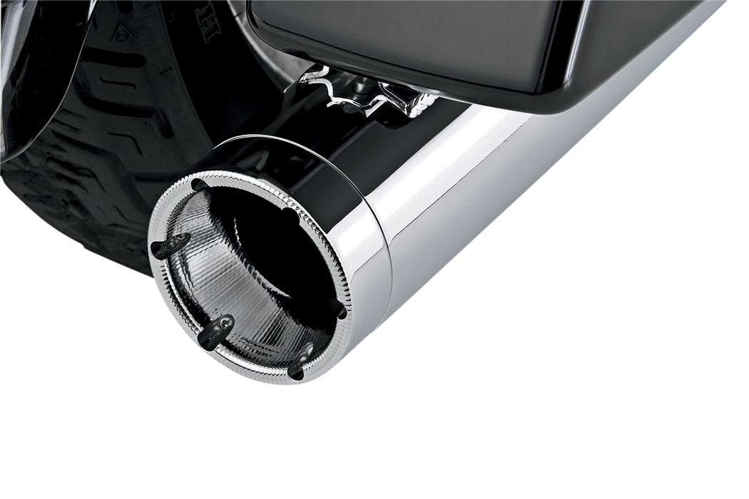 VANCE & HINES Monster Round Muffler - Chrome 16773