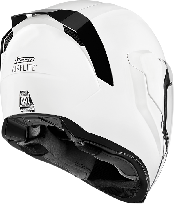 ICON Airflite™ Motorcycle Helmet - Gloss - White - Medium 0101-10863