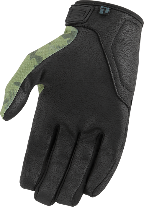 ICON Hooligan™ CE Gloves - Green Camo - Small 3301-4402