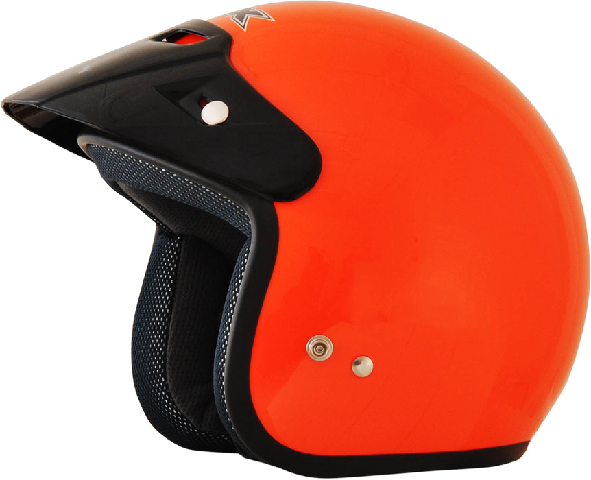 AFX FX-75Y Motorcycle Helmet - Safety Orange - Medium 0105-0033