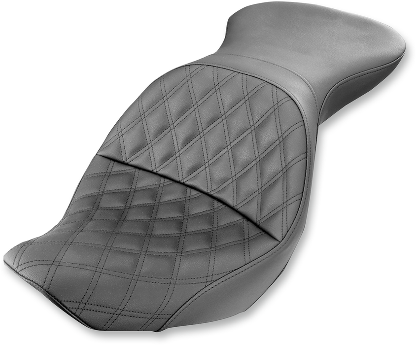 SADDLEMEN Explorer Seat - Lattice Stitched - FLSTC 800-23-029LS