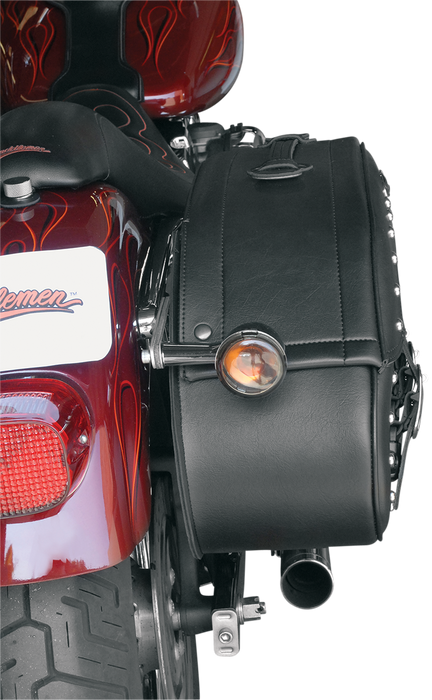 SADDLEMEN Saddlebag - Rigid - Slant - Desperado 3501-0225