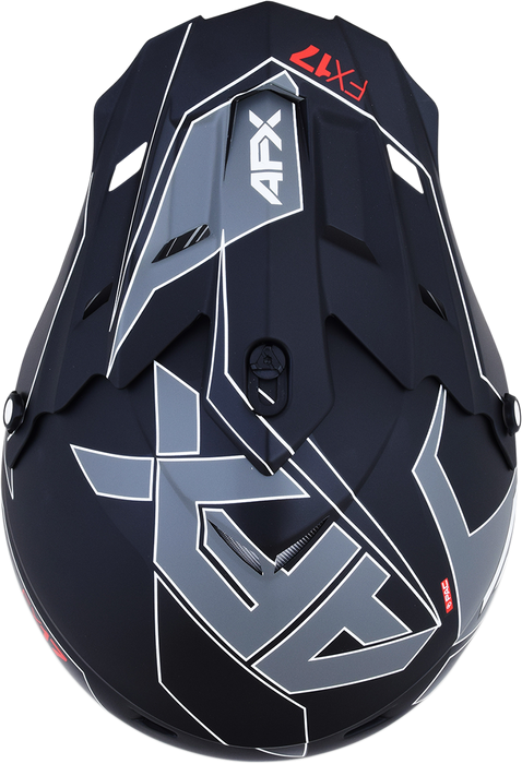 AFX FX-17 Motorcycle Helmet - Aced - Matte Black/White - 2XL 0110-6493