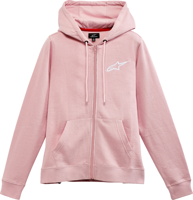 ALPINESTARS Women's Ageless Zip Hoodie - Pink/White - Large 1232518003110L