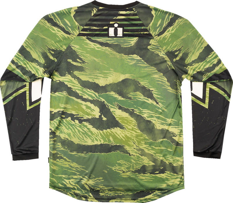 ICON Tiger’s Blood Jersey - Green Camo - Medium 2824-0085