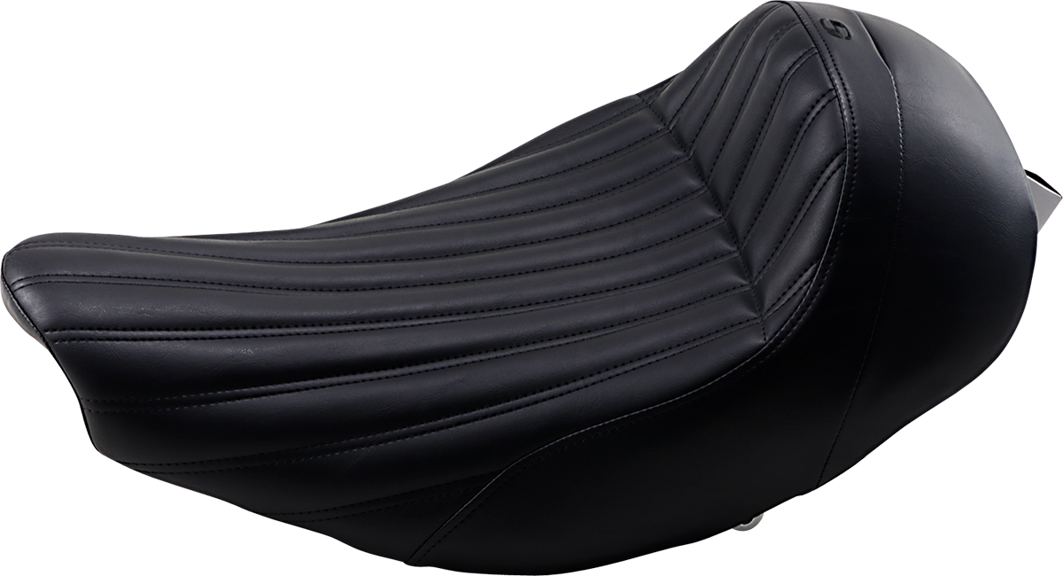 SADDLEMEN Knuckle Solo Seat - Black - Indian I14-07-0023