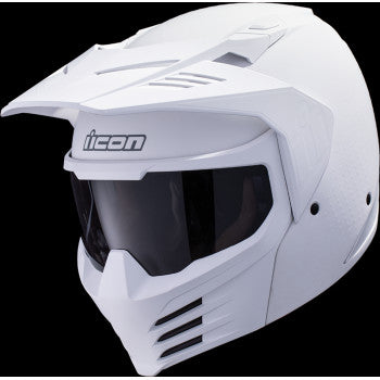 ICON Elsinore™ Motorcycle Helmet - Monotype - White - Large 0104-3311