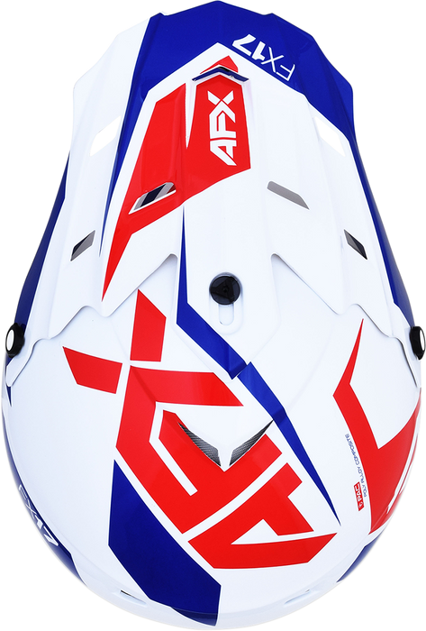 AFX FX-17 Motorcycle Helmet - Aced - Red/White/Blue - Small 0110-6479