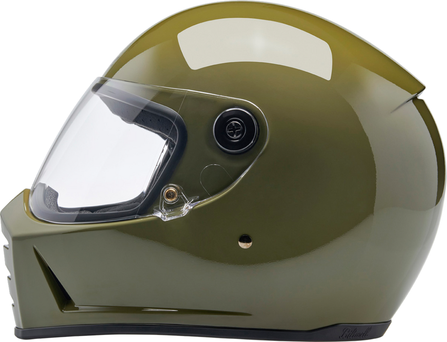 BILTWELL Lane Splitter Helmet - Gloss Olive Green - XS 1004-154-501