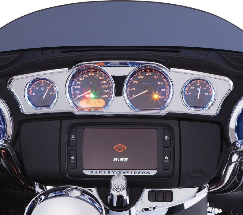 CIRO Dash Accent with LEDs - Chrome 42200