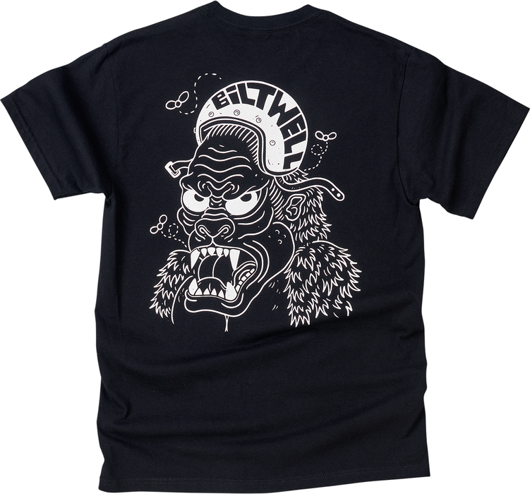 BILTWELL Go Ape T-Shirt - Black - Medium 8101-051-003