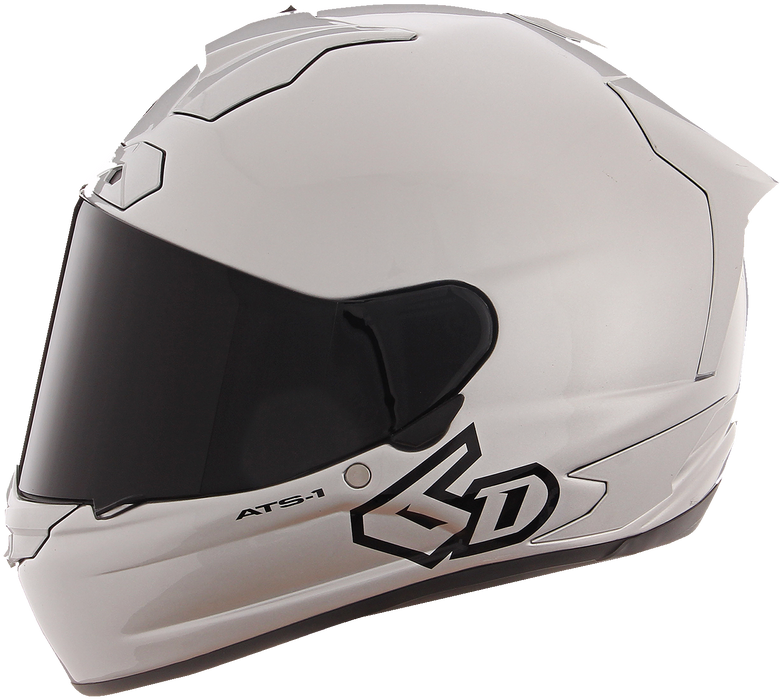 6D ATS-1R Motorcycle Helmet - Gloss Silver - XL 30-0998