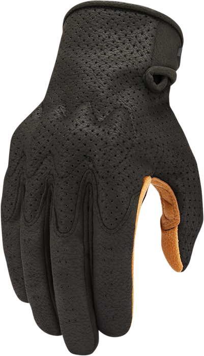 ICON Airform™ Motorcycle Gloves - Black/Tan - XL 3301-4144