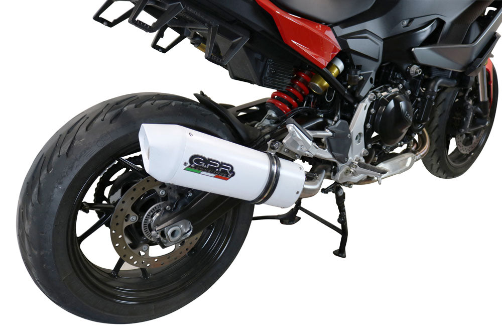 GPR Exhaust for Bmw F900XR F900R 2020-2023, Albus Evo4, Slip-on Exhaust Including Removable DB Killer and Link Pipe