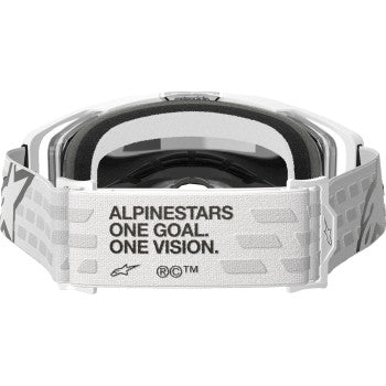 ALPINESTARS Goggles Vision 8 Goggles - Corp - White - Silver Mirror  5101625-2055