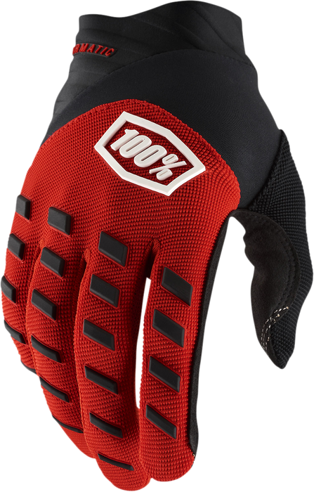 100% Airmatic Gloves - Red/Black - Medium 10000-00026