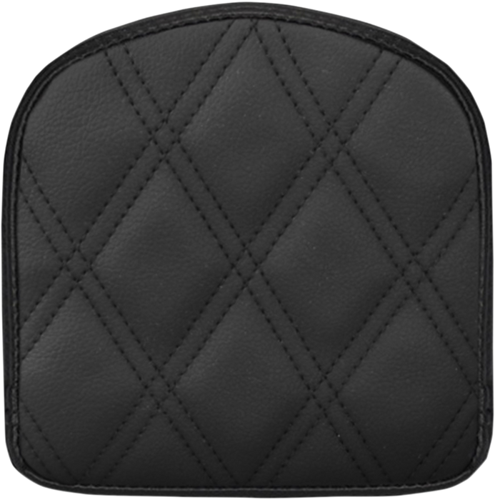 SADDLEMEN Sissy Bar Pad - Lattice Stitched - Black 40843