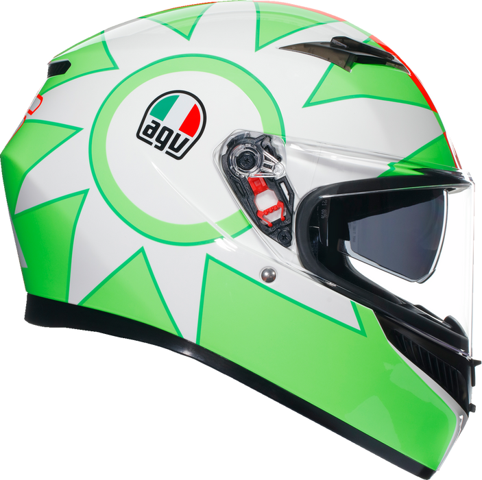 AGV K3 Motorcycle Helmet - Rossi Mugello 2018 - Large 2118381004005L