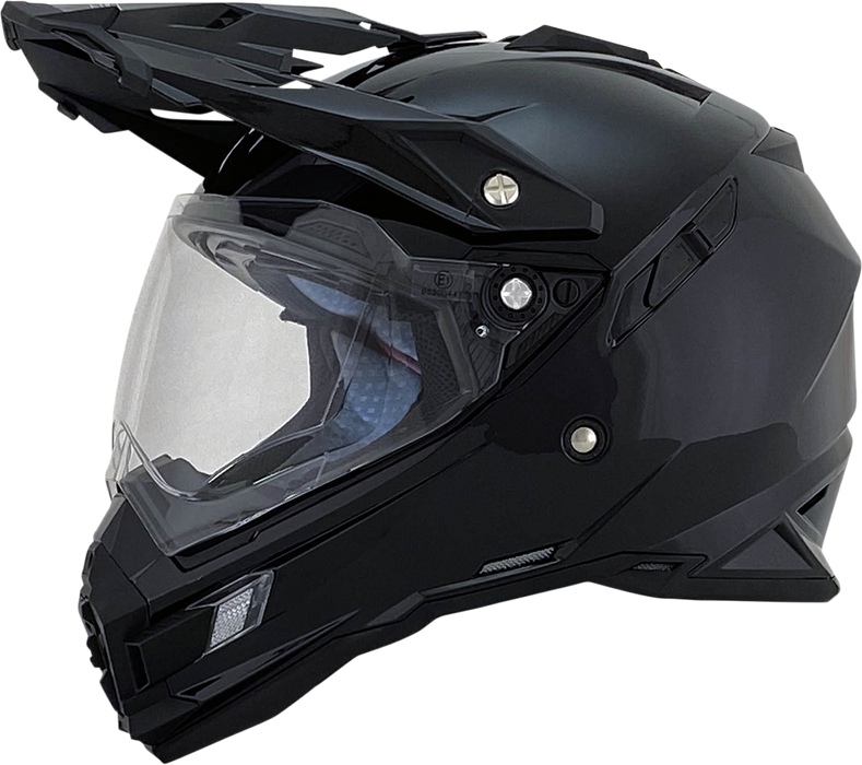 AFX FX-41DS Motorcycle Helmet - Gloss Black - XS 0110-3742