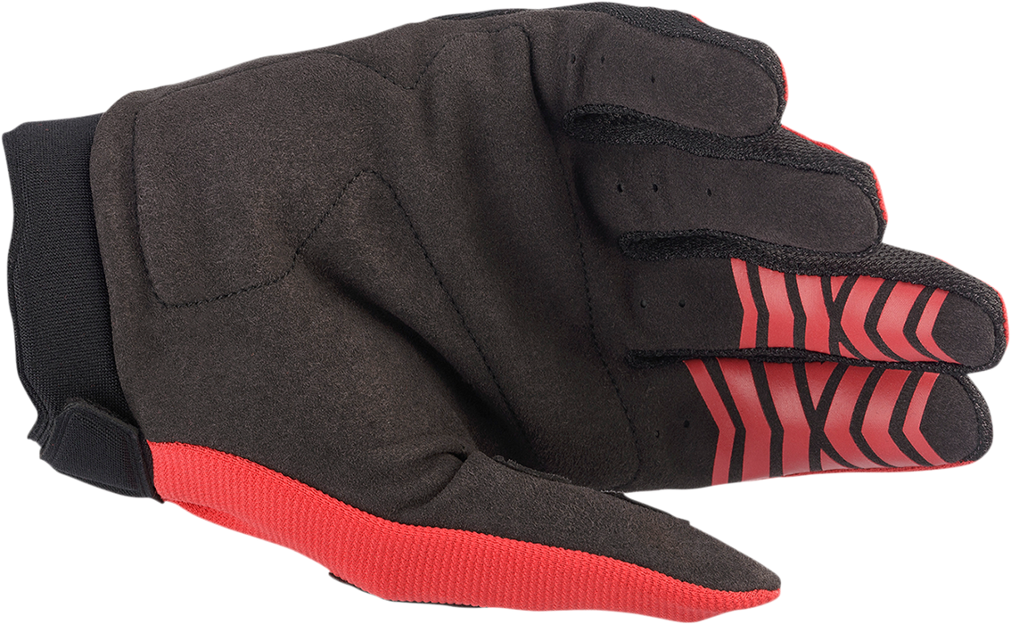 ALPINESTARS Youth Full Bore Gloves - Bright Red/Black - 2XS 3543622-3031-2X