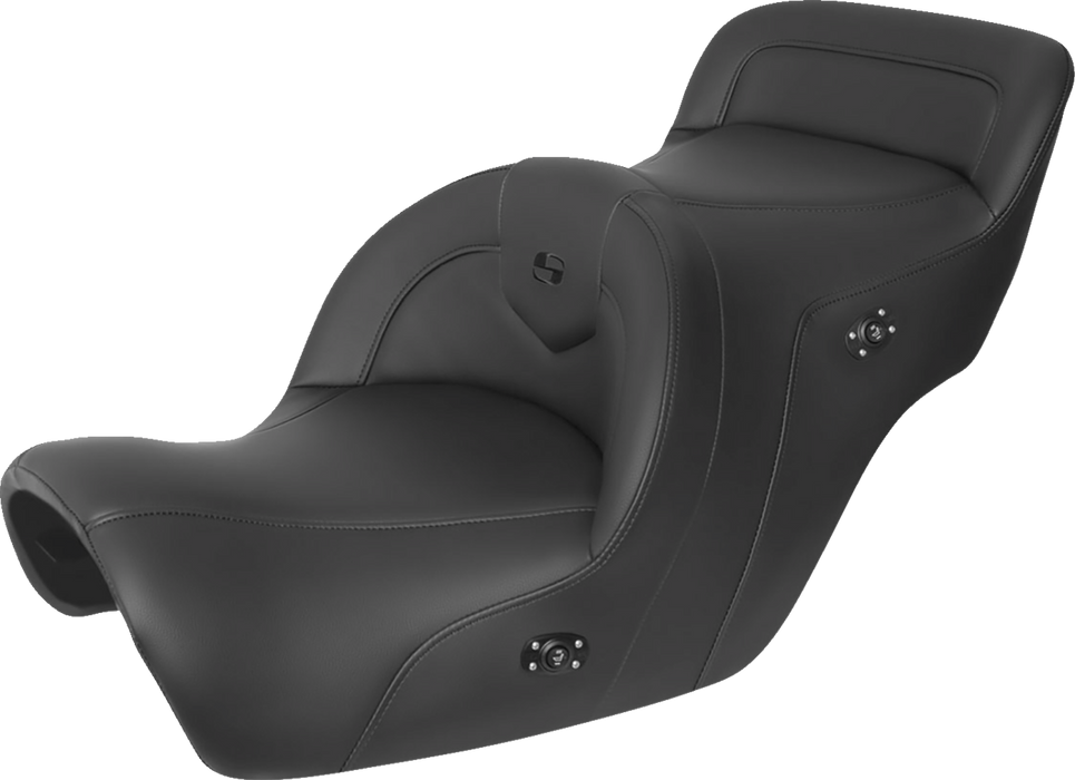 SADDLEMEN Heated Roadsofa Seat - Without Backrest - Black H88-07-187HCT