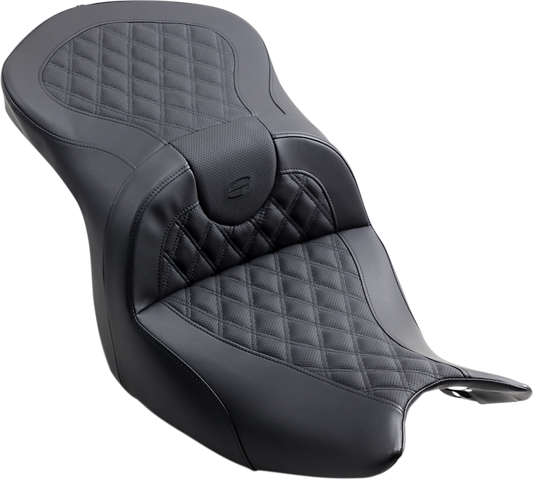 SADDLEMEN Seat - Roadsofa - Without Backrest - Full Lattice Stitch - Black H18-07-182