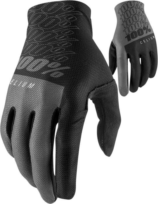 100% Celium Gloves - Black/Gray - 2XL 10007-00004