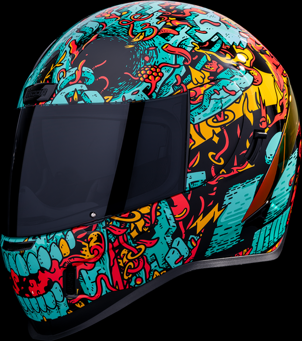 ICON Airform™ Motorcycle Helmet - Munchies - MIPS® - Blue - Small 10116968