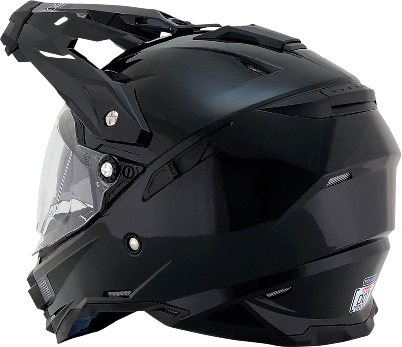 AFX FX-41DS Motorcycle Helmet - Gloss Black - Large 0110-3745