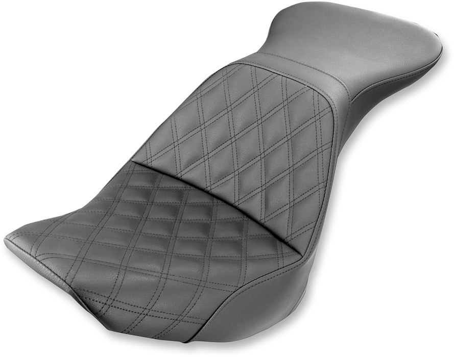 SADDLEMEN Explorer Seat - Lattice Stitched - FLSTN 806-15-029LS