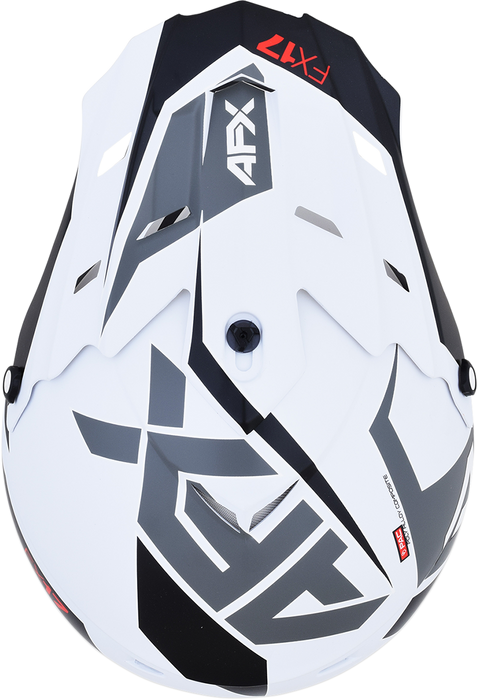 AFX FX-17 Helmet - Aced - Matte White/White - Small 0110-6494