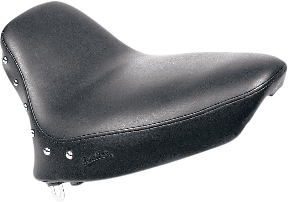 SADDLEMEN Seat - Renegade Solo - Smooth - Studded - Black - Softail 884-01-001