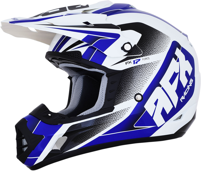 AFX FX-17 Helmet - Force - Pearl White/Blue - Large 0110-5240