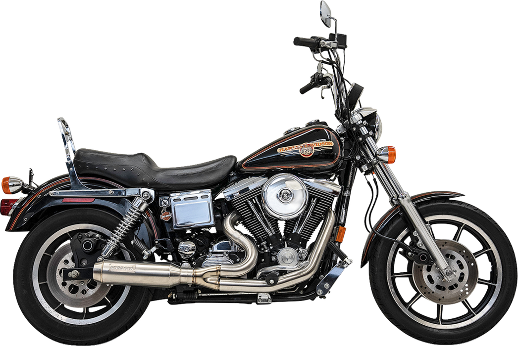 BASSANI XHAUST 2-into-1 Ripper Exhaust System with Super Bike Muffler - Stainless Steel 1D8SS