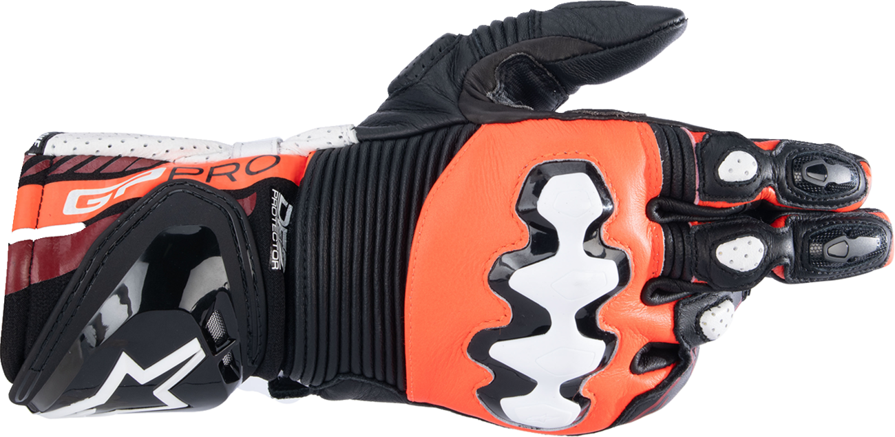 ALPINESTARS GP Pro R4 Gloves - Black/Fluo Red/White - XL 3556724-1321-XL