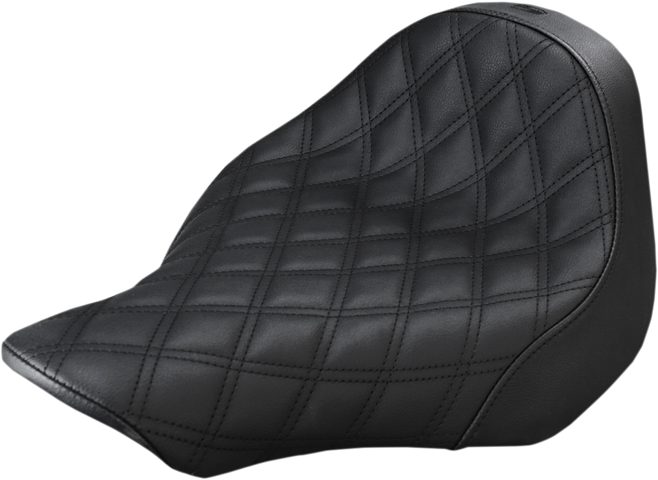 SADDLEMEN Renegade Solo Seat - Lattice Stitched - Black - FXSB 813-27-002LS