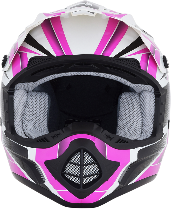 AFX FX-17 Helmet - Force - Pearl White/Fuchsia - Medium 0110-5257