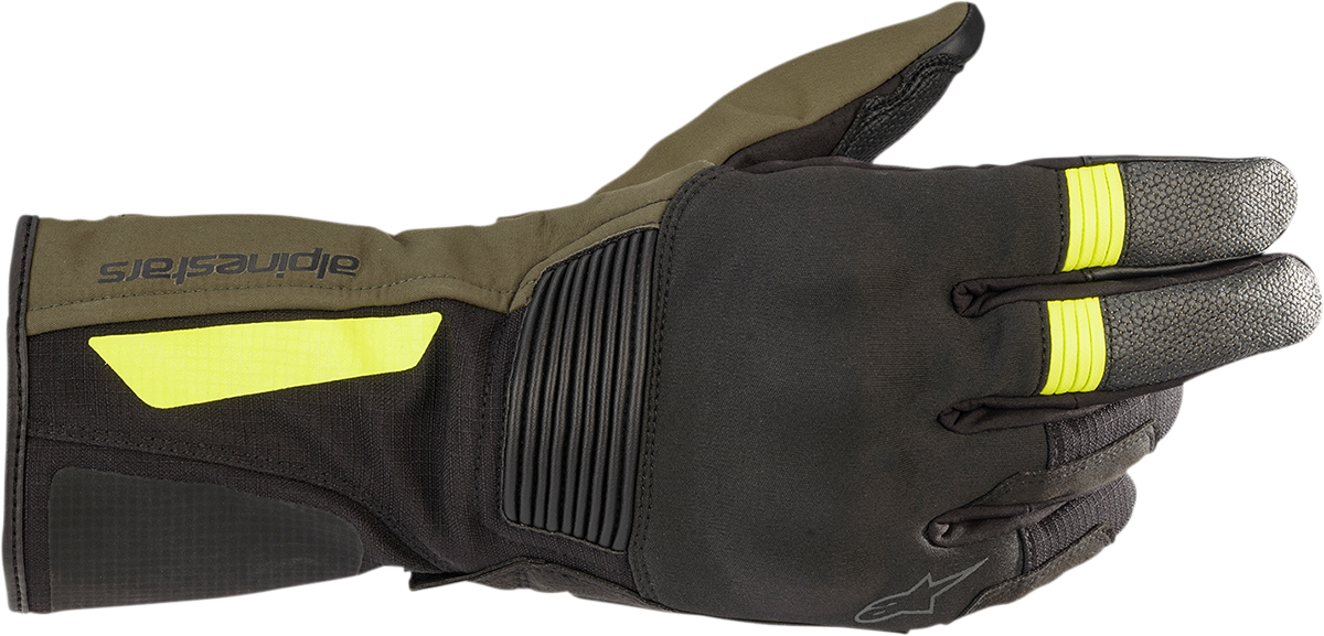 ALPINESTARS Denali Aerogel Drystar® Gloves - Black Forest/Fluo Yellow - Small 3526922-1685-S